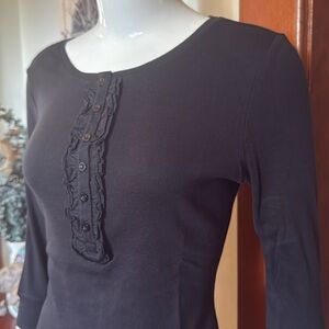 NWT Style&Co size small Elegant Black Women's Top light